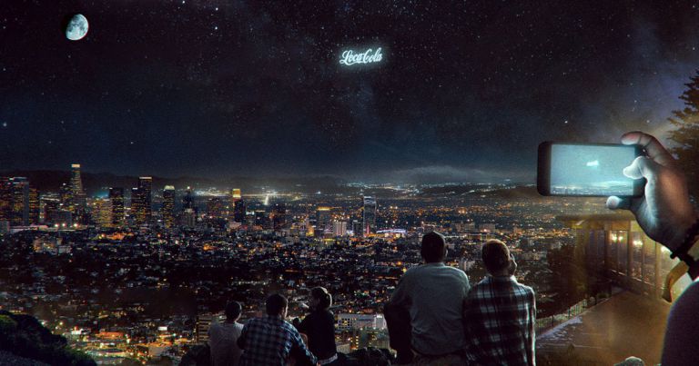 Ora vedrai annunci pubblicitari nel cielo di notte con questa startup