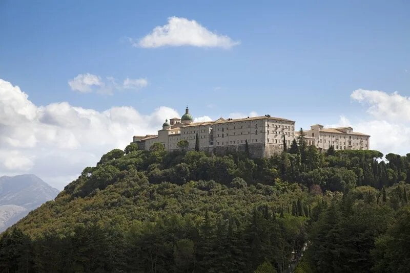 The Monte Cassino monastery rebuilt