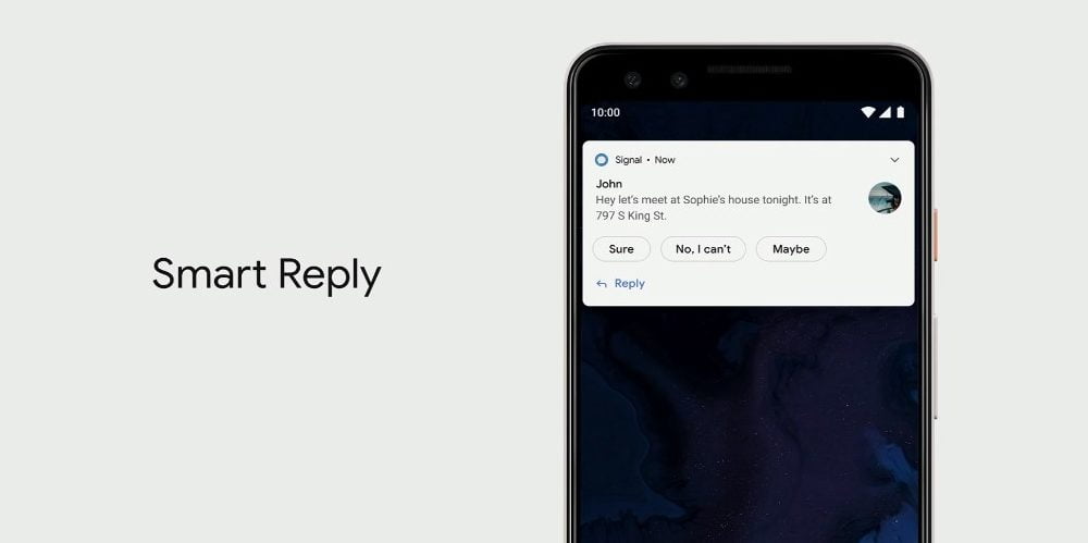 Android q features smart reply
