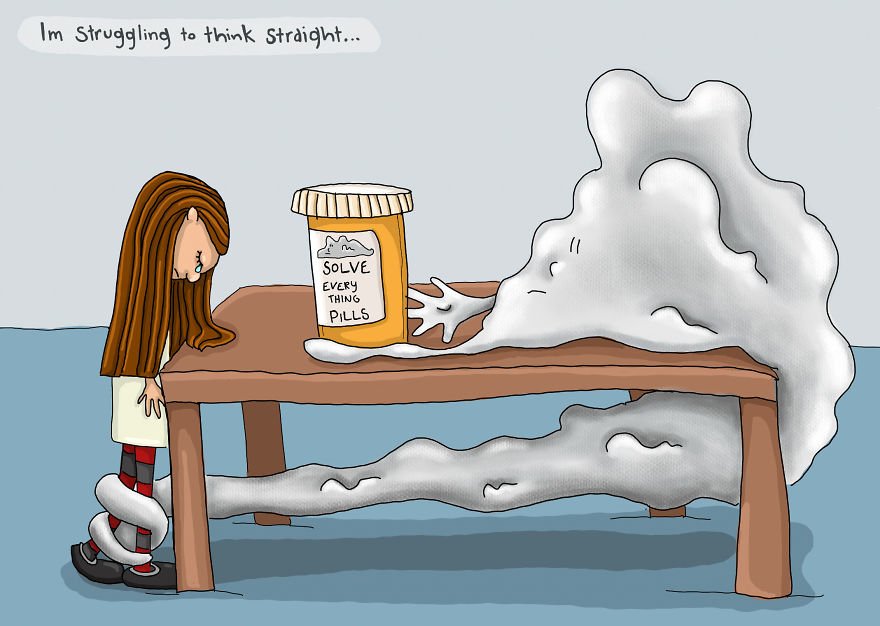 Chrissy McYoung depression illustrations 13