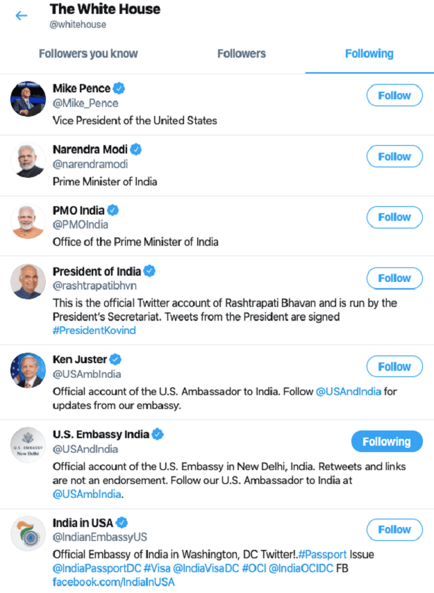 unfollowing Narendra Modi from twitter