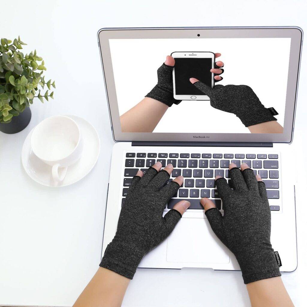 Hand Gloves Fingerless for Computer Typing