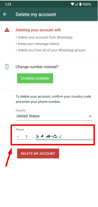 number before delete