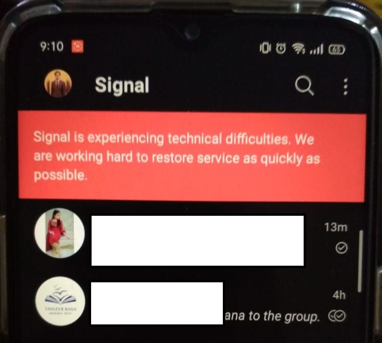 signal is down technical difficulties