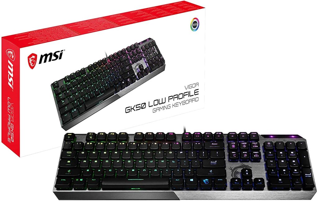 MSI Vigor GK50 Low Profile mechanische Tastatur