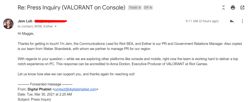 valorant on console email
