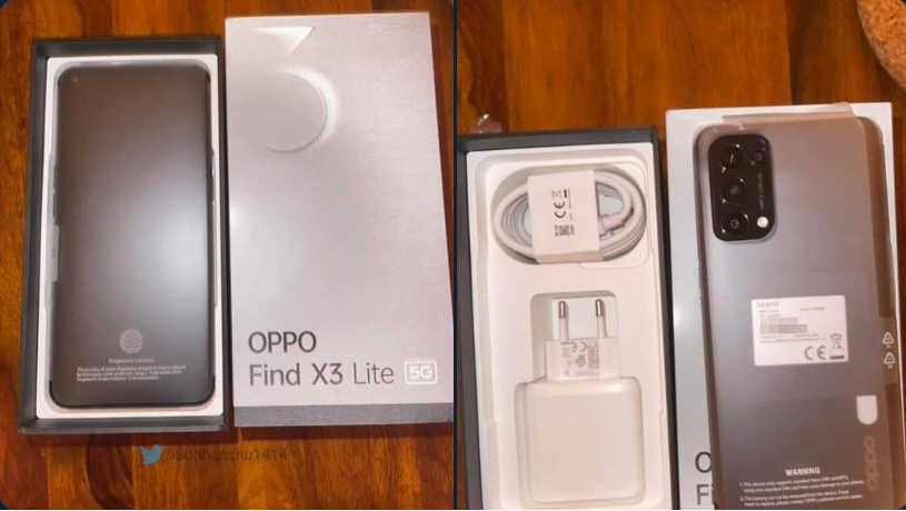 Oppo Find X3 Lite box