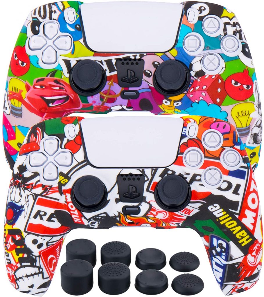MXRC Silicone Rubber Grimace Pack Skin For PS5 DualSense Controller