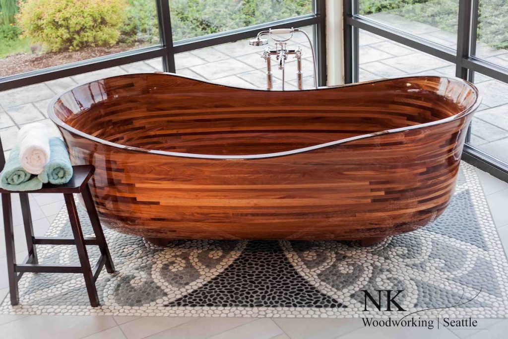 Custom Made Wooden Tub
