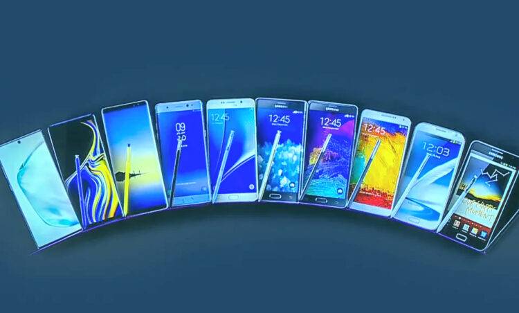 latest note series of samsung