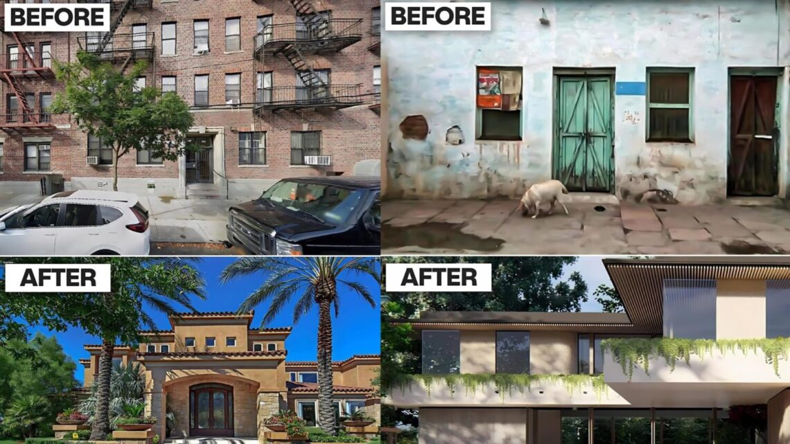 athletics homes before and after