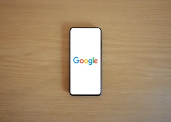 Google on a smartphone