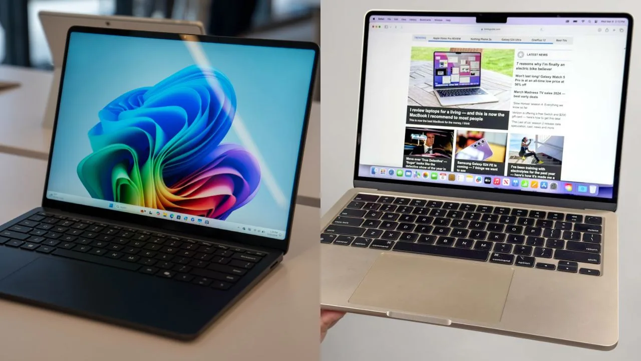 Surface Laptop 7 vs MacBook Air M3 OS