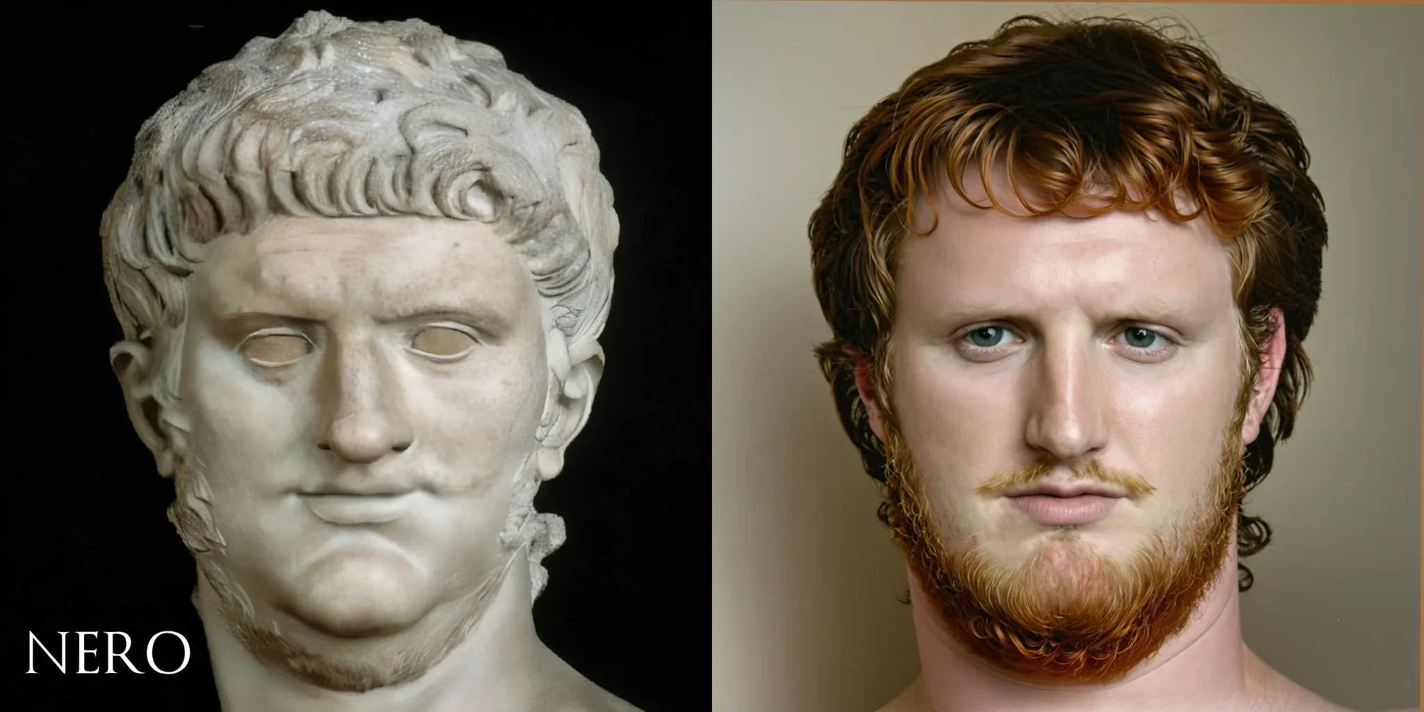 ancient roman scuptures AI NERO