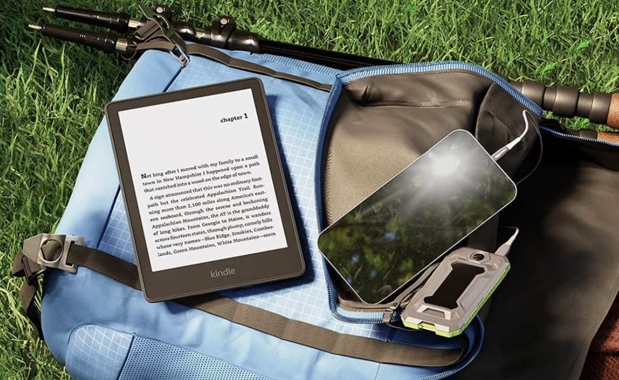 Kindle Paperwhite beside a smartphone