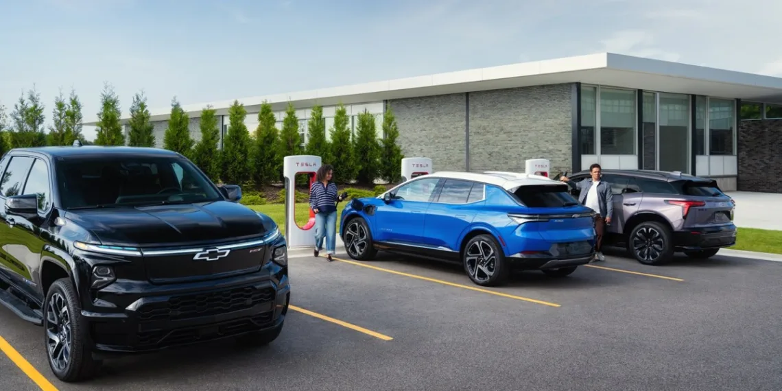 Charge Your GM EV Now At Tesla Supercharger Stations