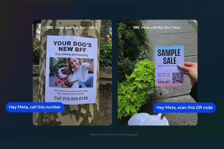 Meta AI scanning QR codes with Ray-Ban Meta Smart Glasses.