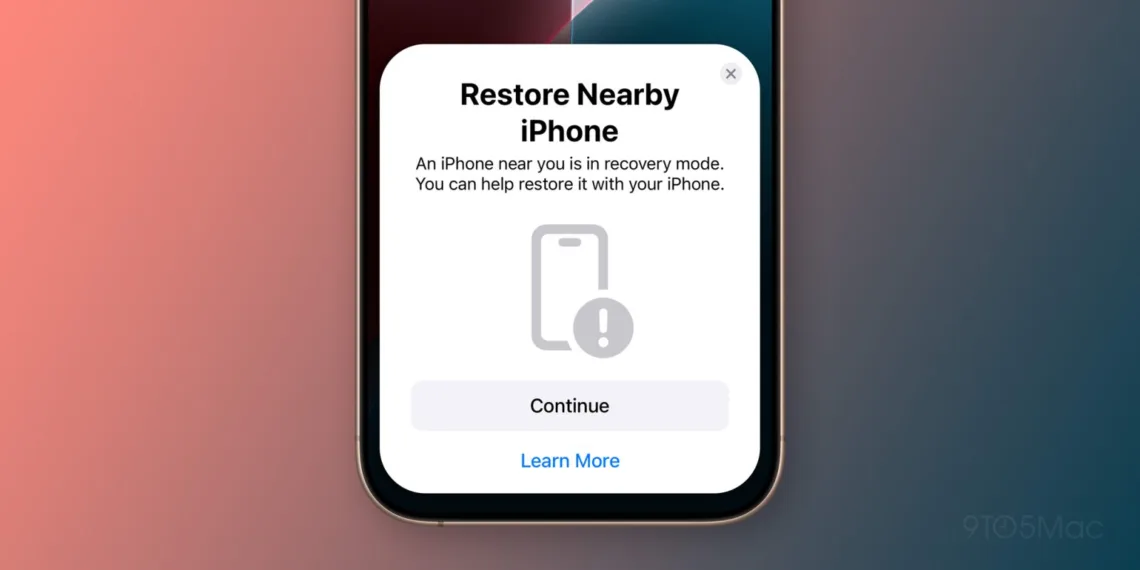 Restore iPhone 16 Firmware Wirelessly From Another iPhone