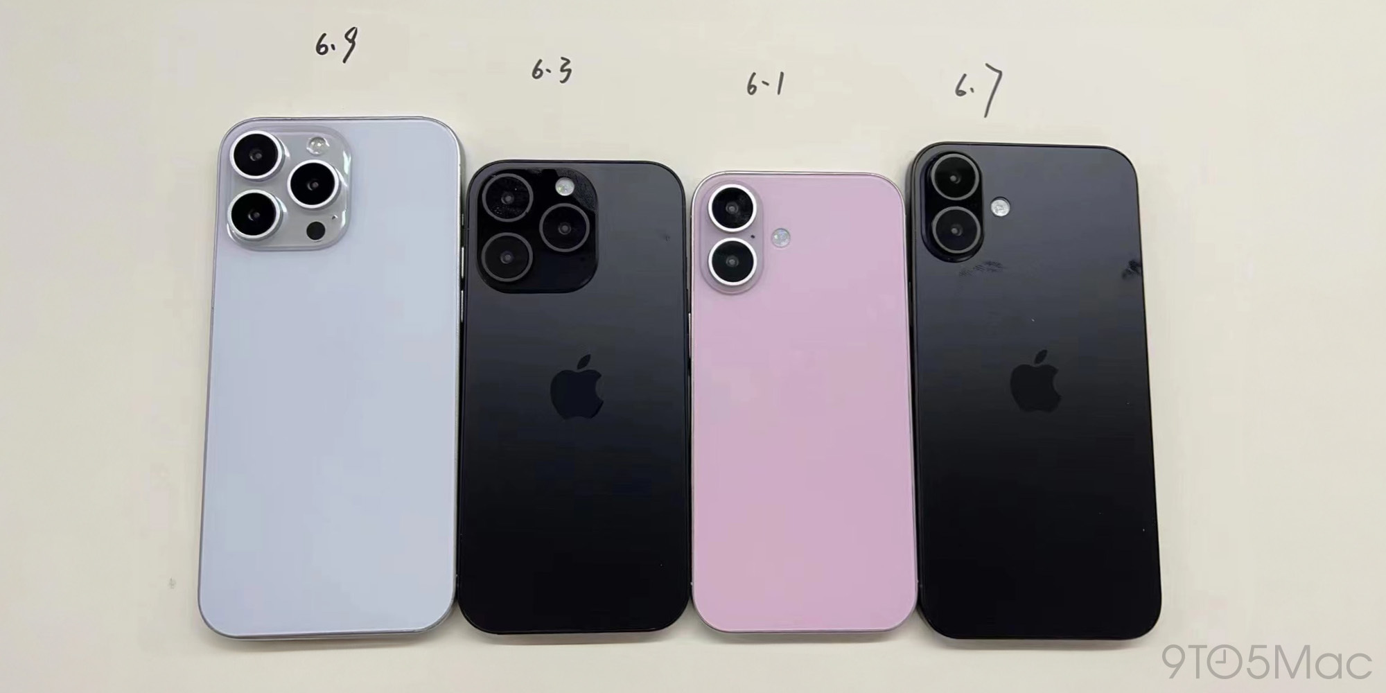 iPhone 16 dummy models