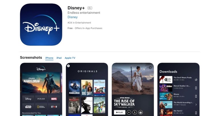 Disney+ on the App Store