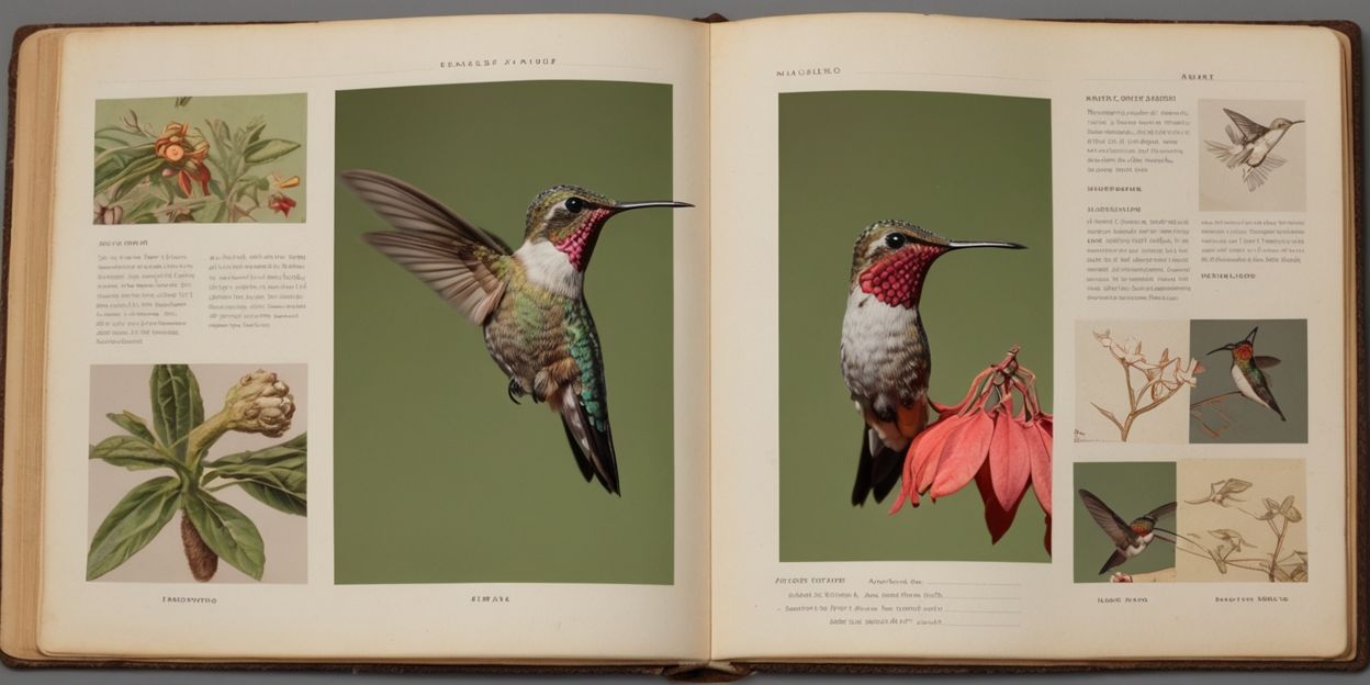 Hummingbird in a wildlife photo album