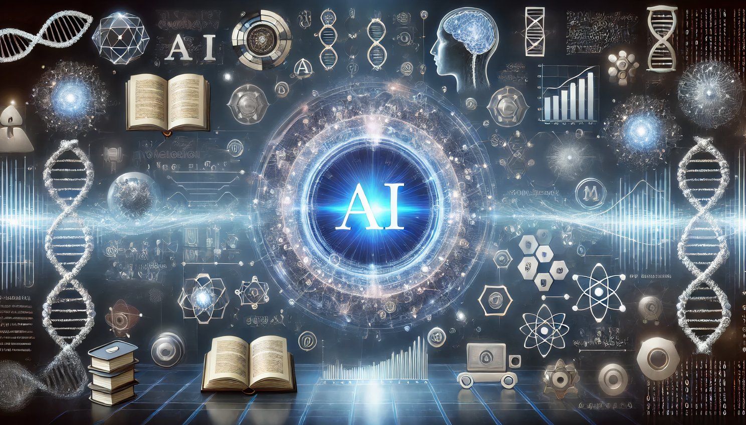 AI Generated image depicting AI as the future of knowledge management.