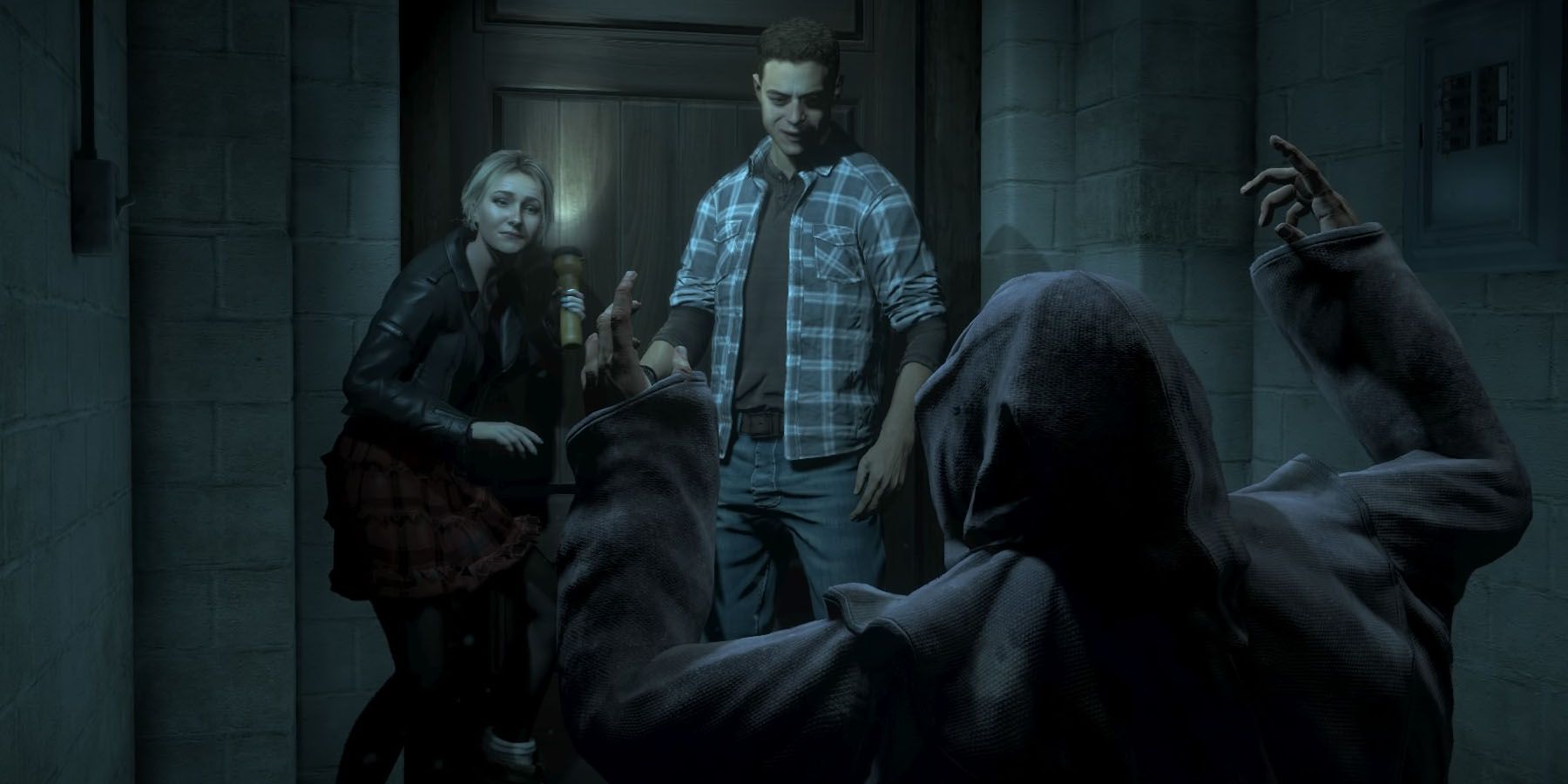 Sam and Josh explore in Until Dawn