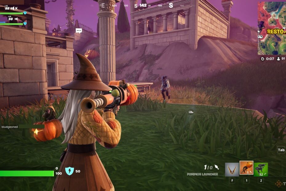 Discovering Fortnite's Pumpkin Launcher Locations