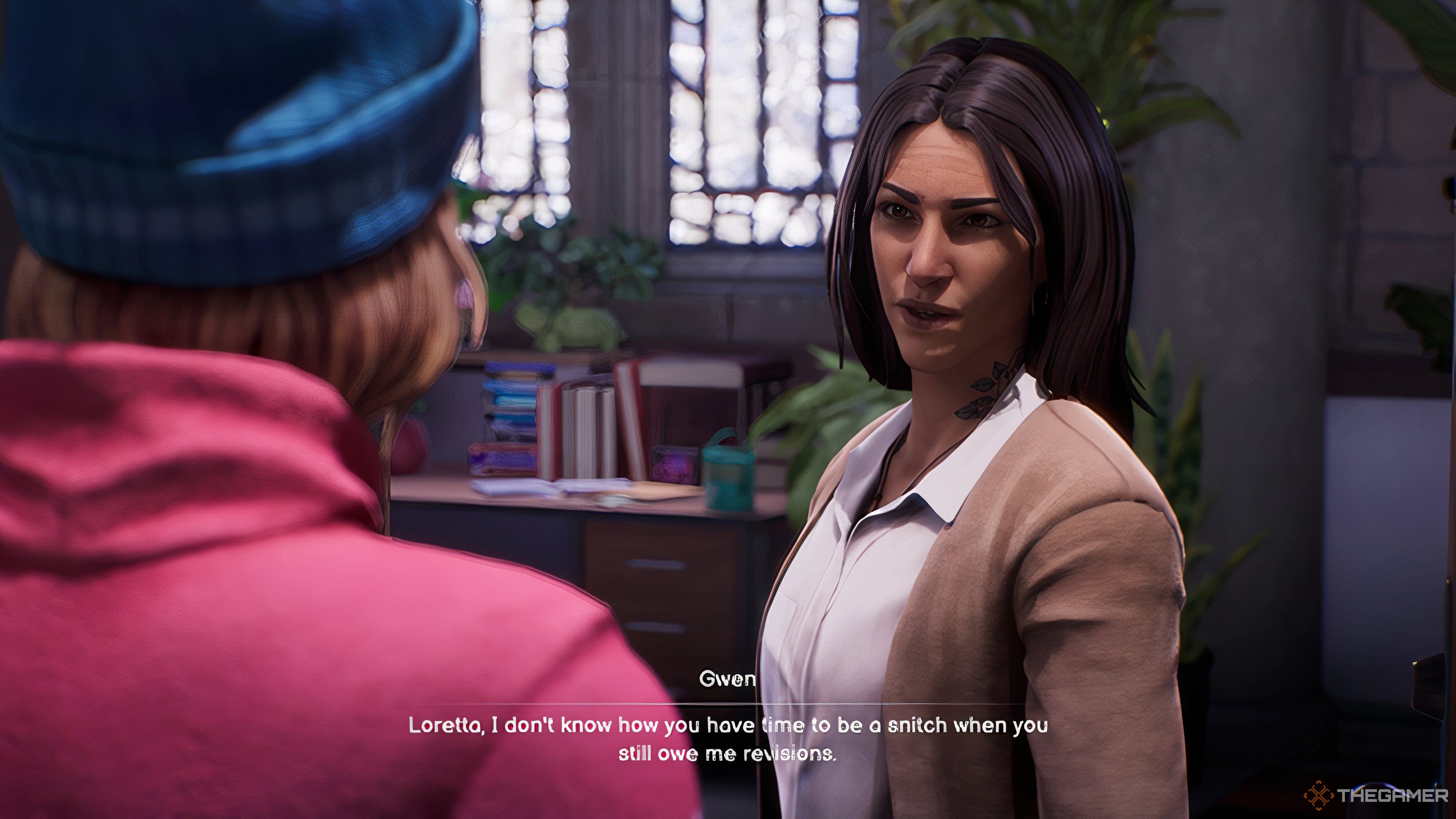 Gwen Shooting Loretta Down In Life Is Strange: Double Exposure.