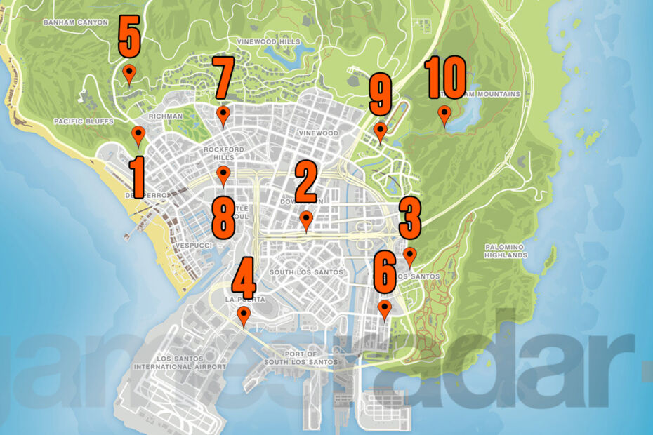 Locations for Capturing GTA Online Ghosts Exposed Photos