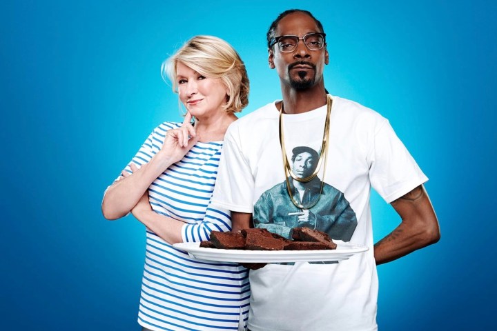 Martha Stewart and Snoop Dogg.