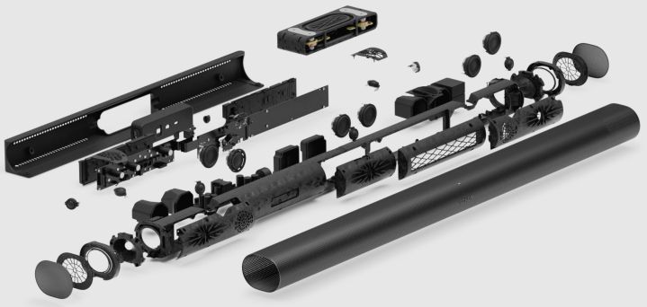 Sonos Arc Ultra, exploded view.