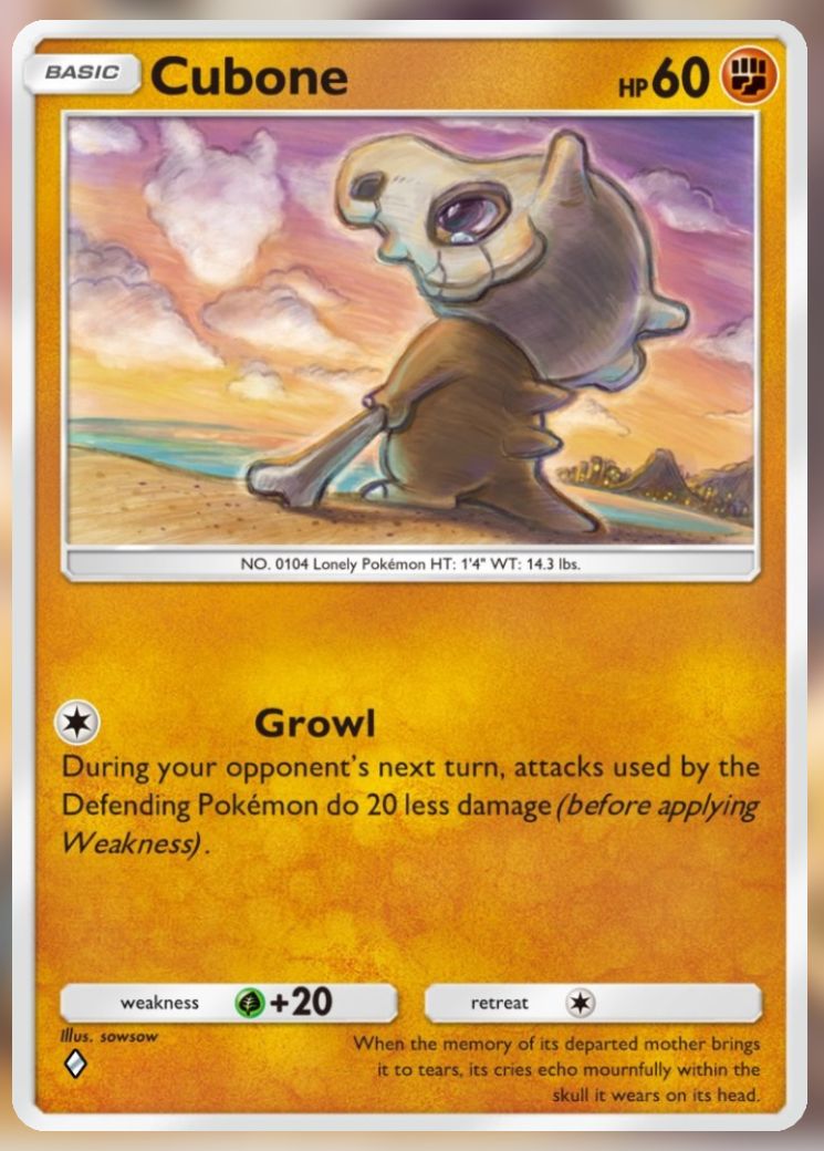 The Cubone from Pokémon Trading Card Game Pocket.