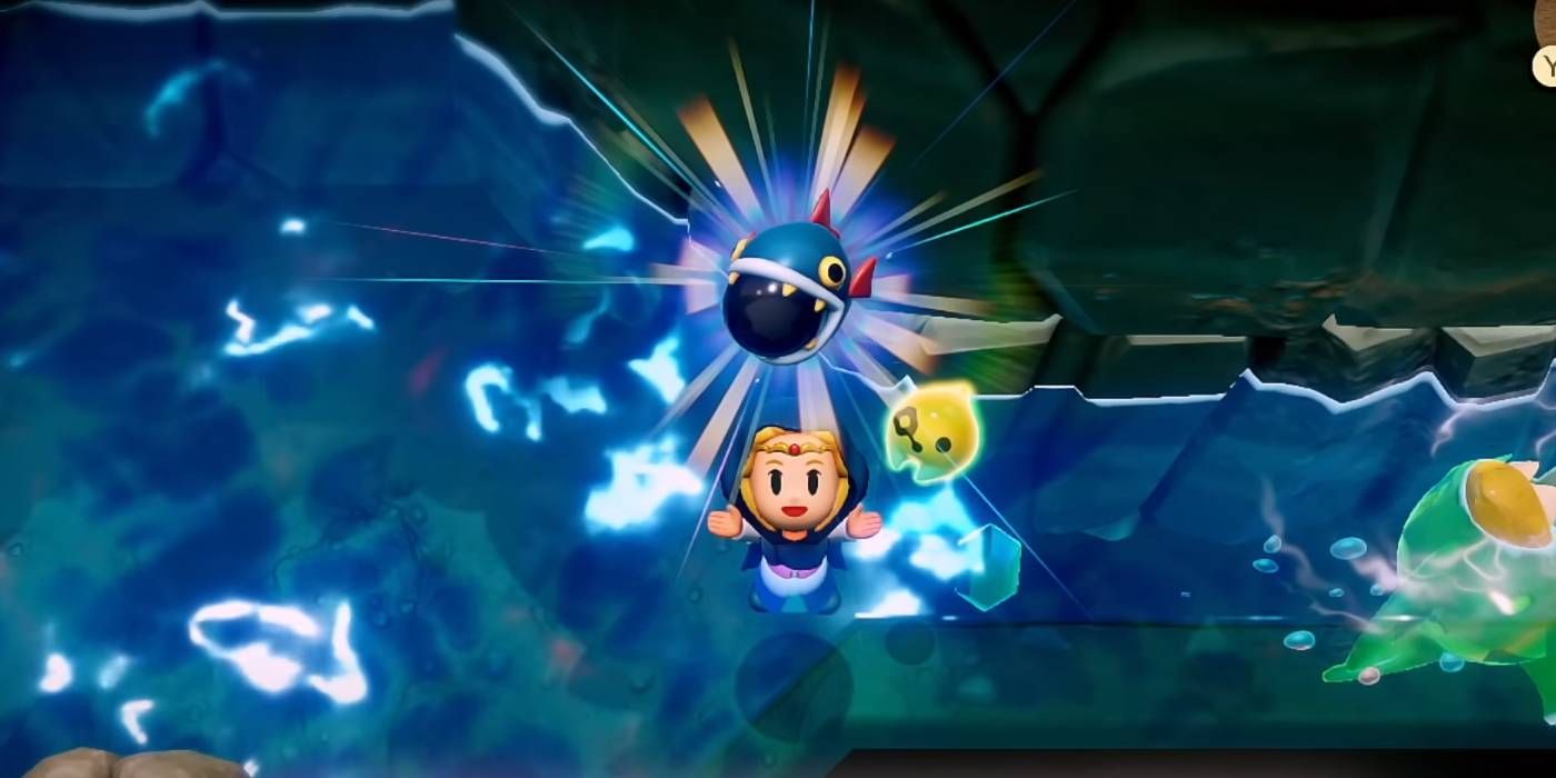 The Legend of Zelda: Echoes of Wisdom Zelda acquiring the Bombfish Echo