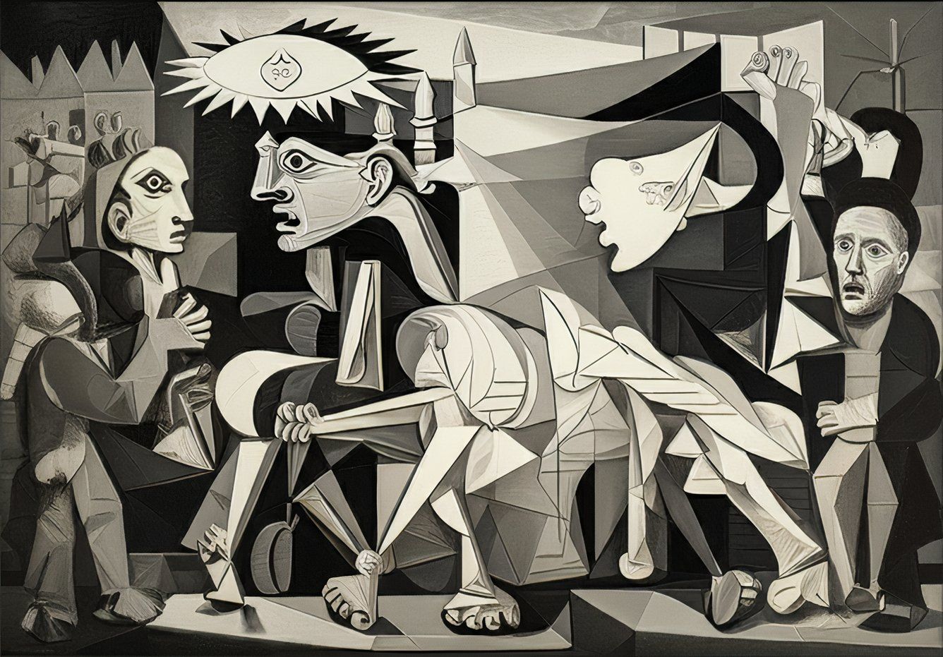 AI-generated image akin to Guernica