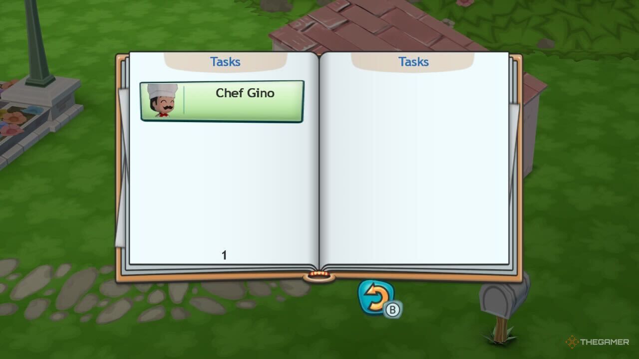 A task selected in MySims.