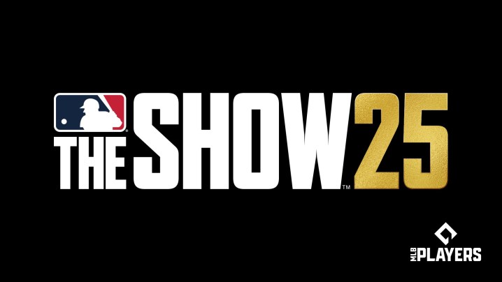 MLB The Show 25 logo against a black backdrop.