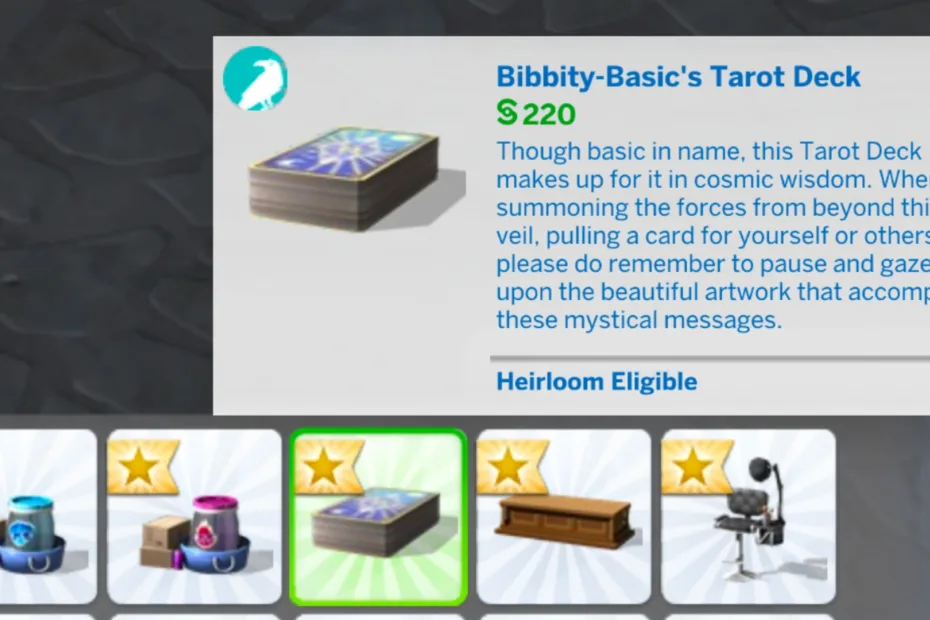 Mastering Tarot Card Collection in The Sims 4: Life & Death