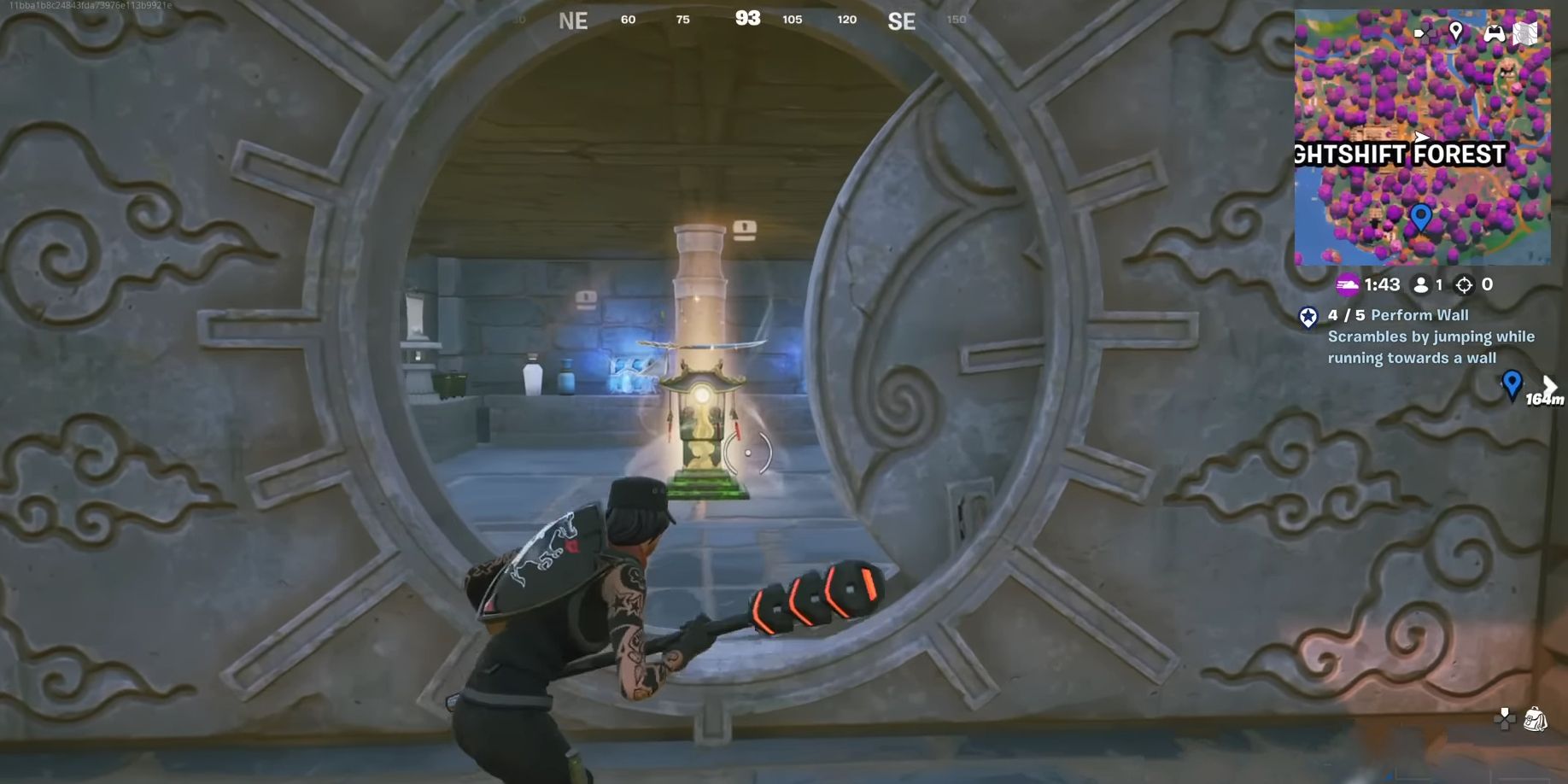 The circular door to the Mythic Vault slides open in a screenshot from Fortnite.