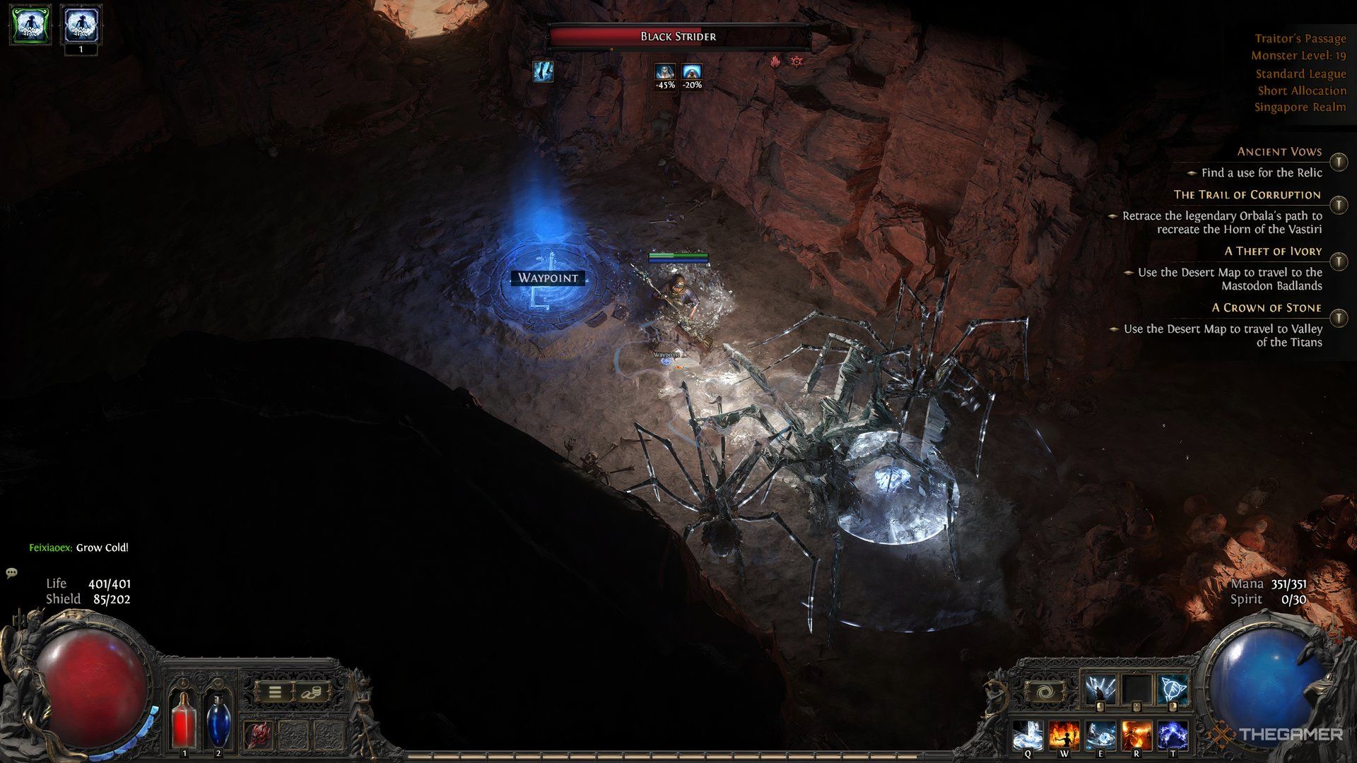 Sorceress freezing targets in Path of Exile 2.