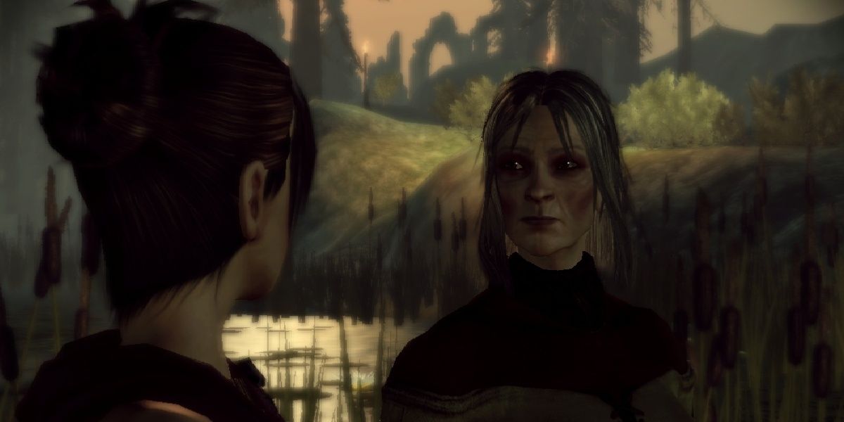 Dragon Age Origins Flemeth and Morrigan in the Kocari Wilds