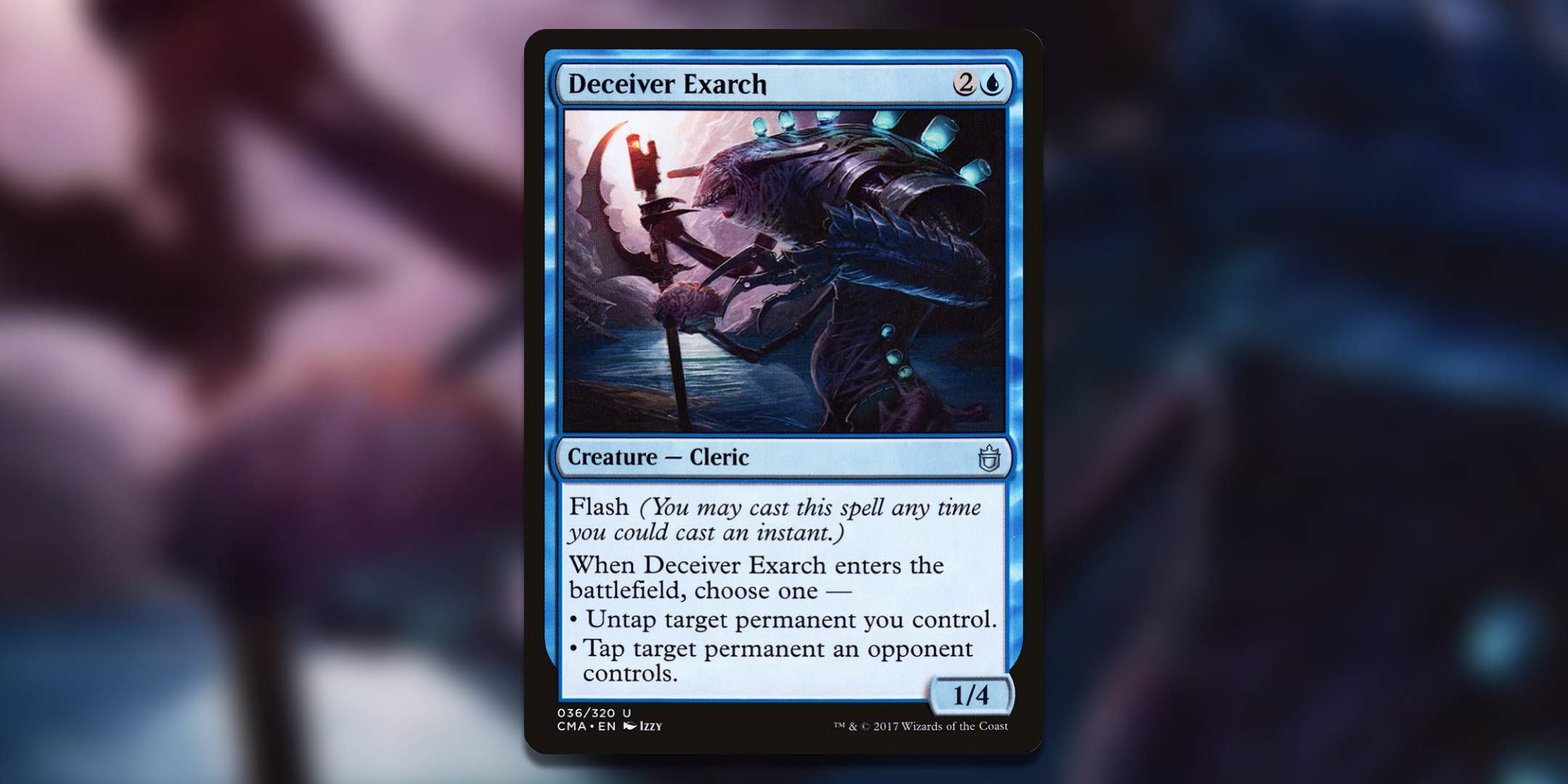 The Magic the Gathering card Deceiver Exarch by Izzy.