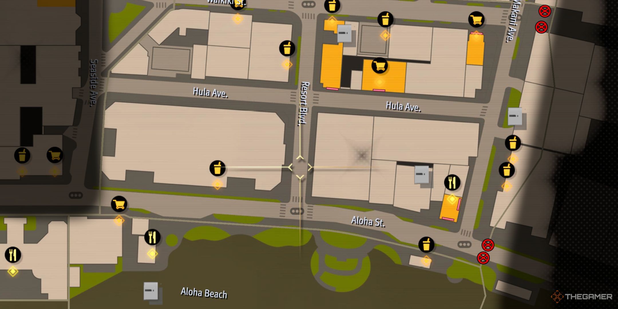 Like A Dragon Pirate Yakuza in Hawaii. Silver Container Locations. East Waikiki containers.