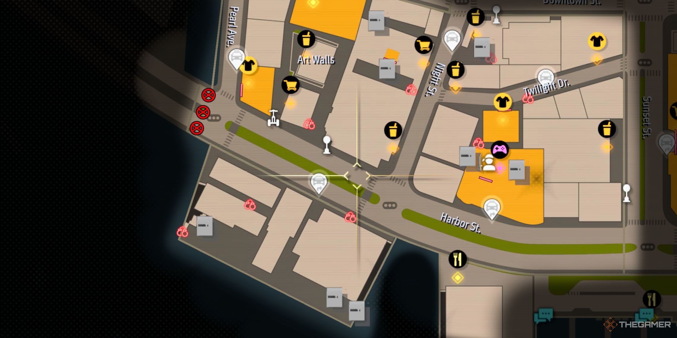 Like A Dragon Pirate Yakuza in Hawaii. Silver Container Locations. Cultural District And Shippers Wharf containers.