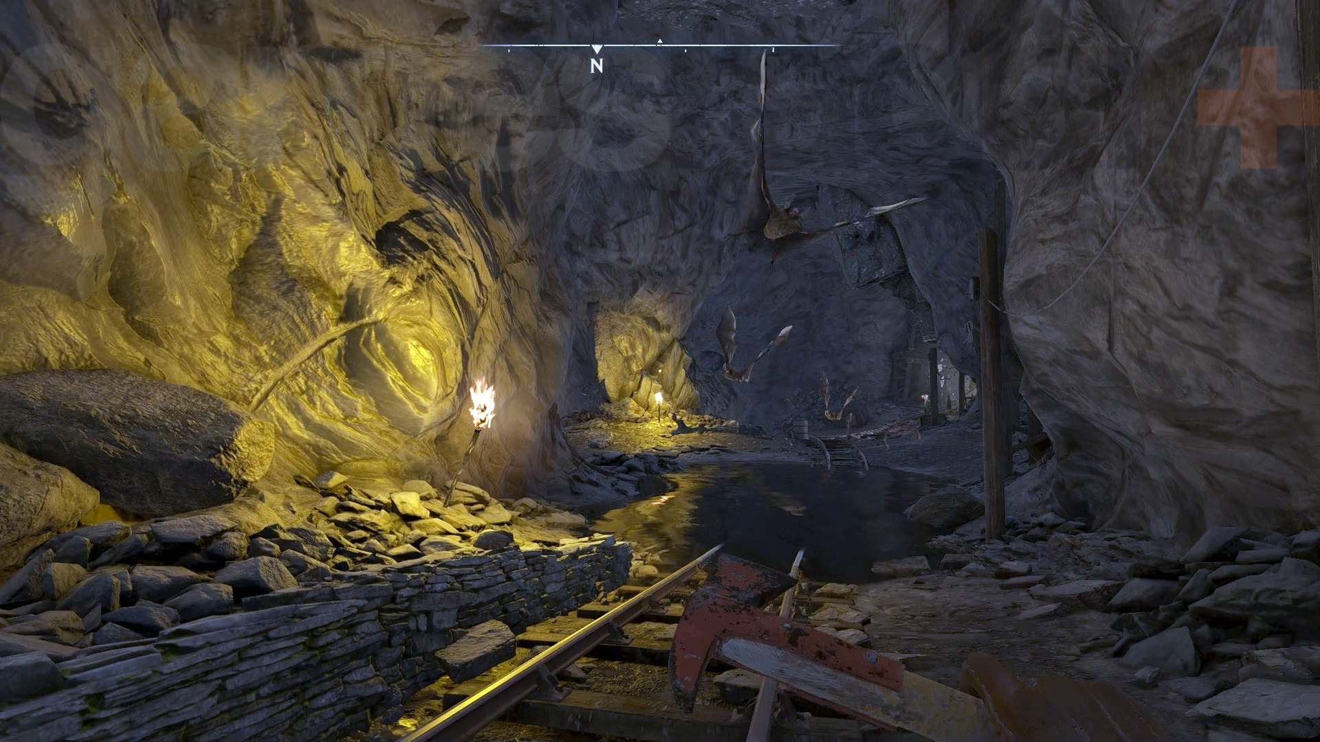 Fighting off bats on the way to getting the Atomfall Metal Detector
