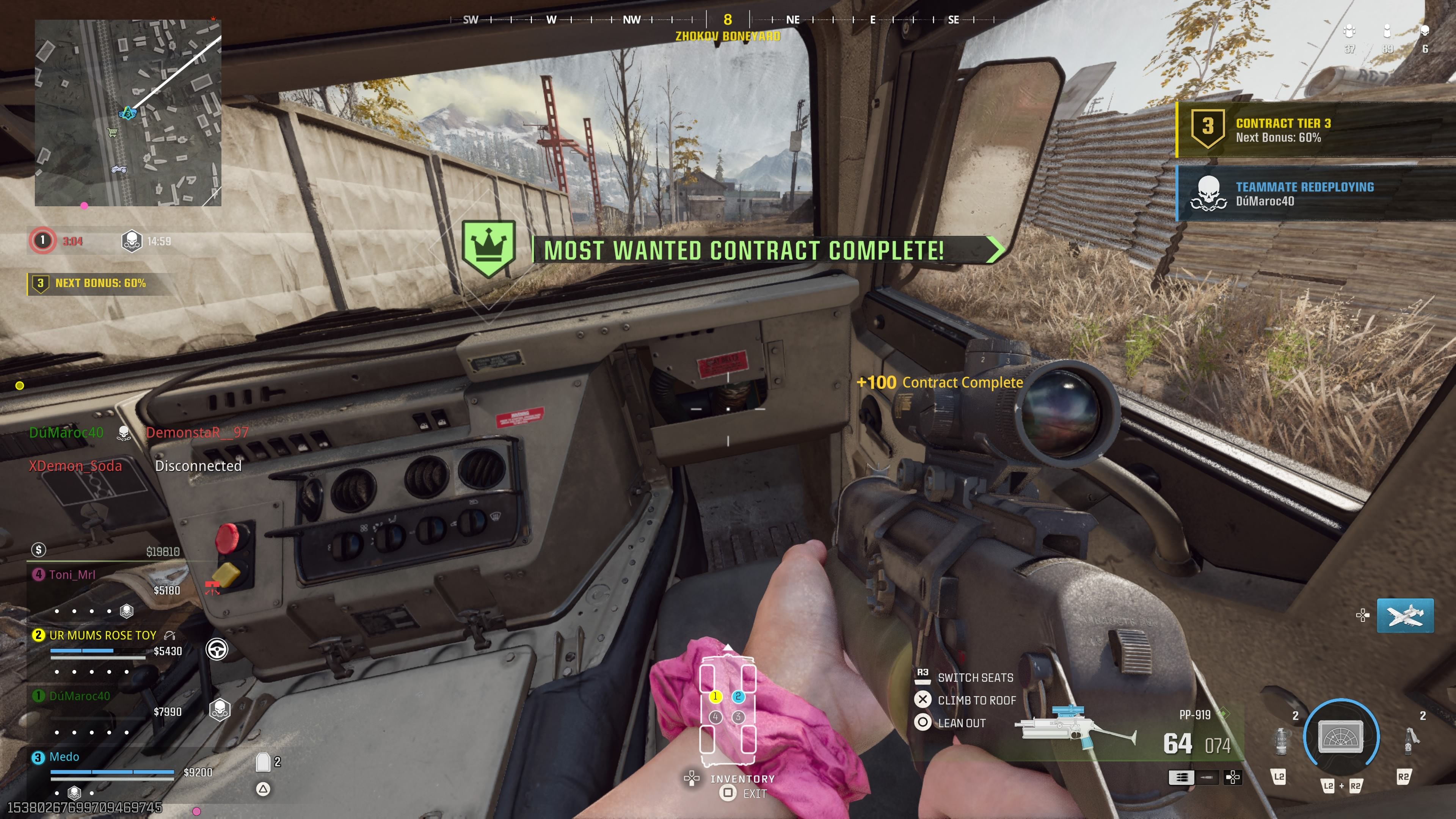 Contract multiplayer in warzone