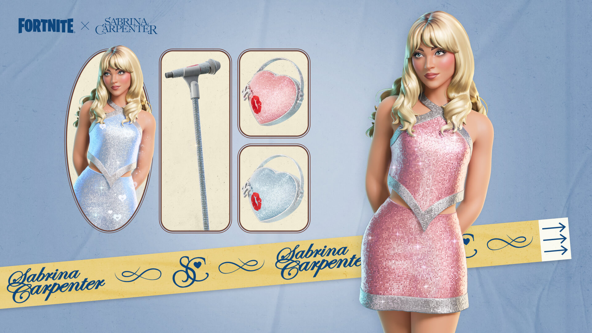 Tour-Ready Sabrina Carpenter outfit in Fortnite