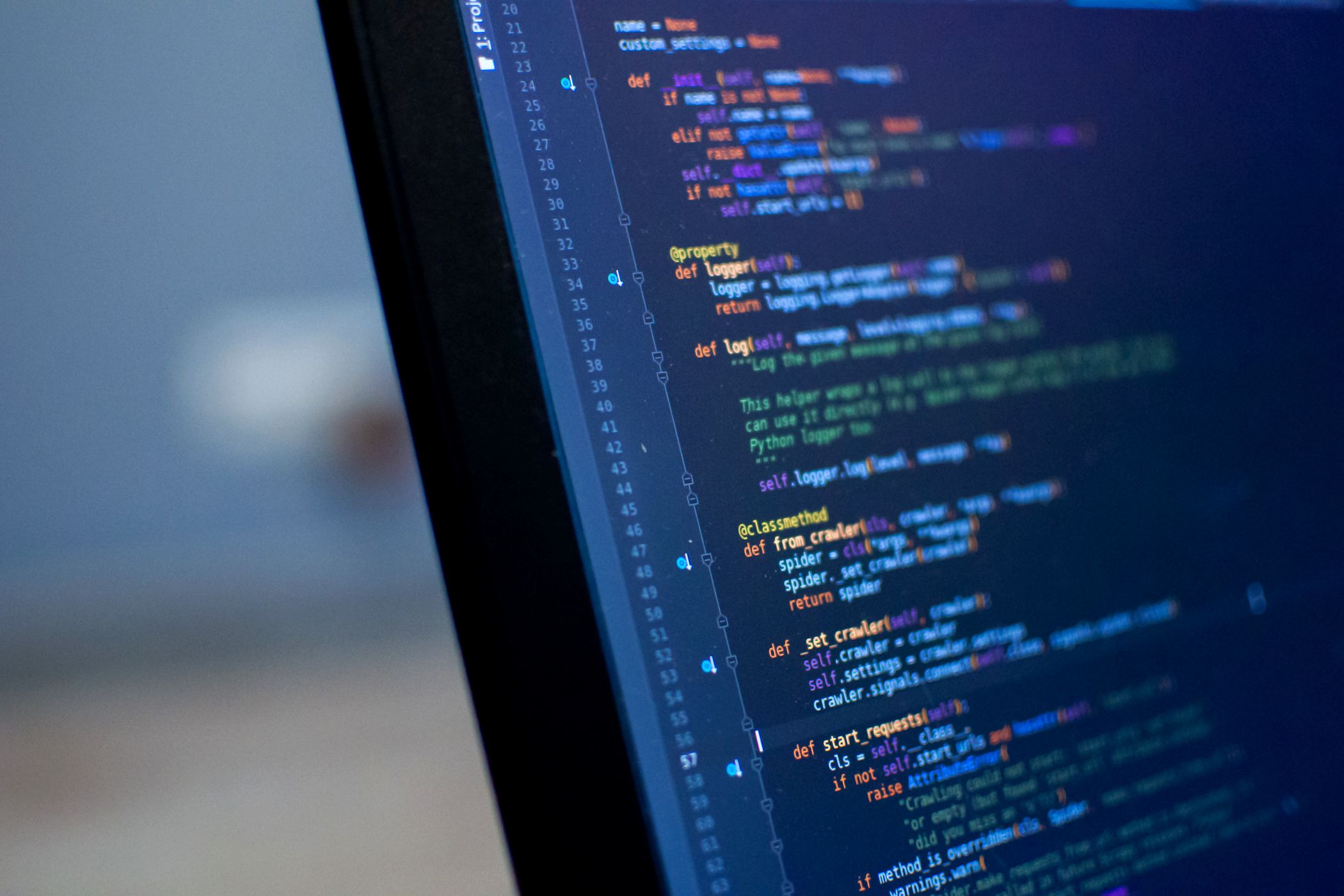 Python code displayed on a computer screen