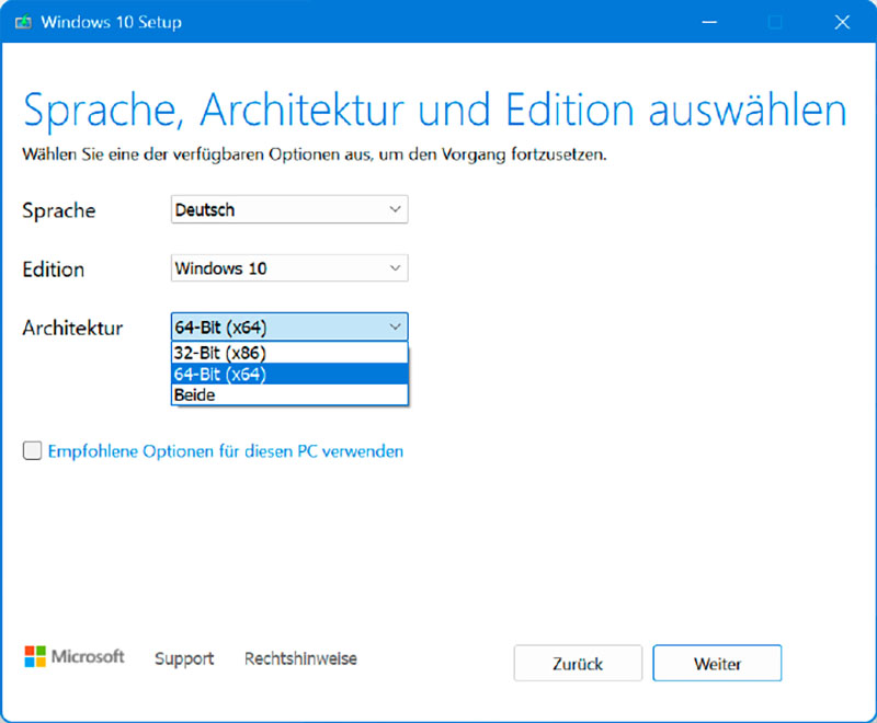 Use the Media Creation Tool for Windows 10 to obtain an ISO file.