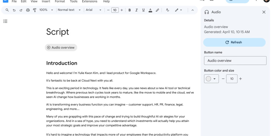Google Workspace Adds New AI Features and Enhancements for Docs
